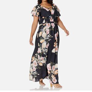 CITY CHIC NWT (flaws) Tuscan Rose Maxi Dress size 14